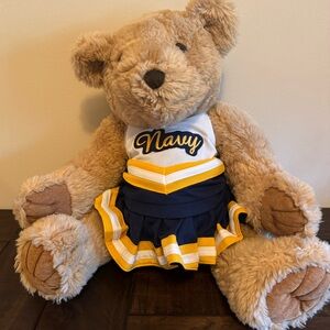 US Navy Traditional Bear Cheerleader Teddy Bear Toy Plush
